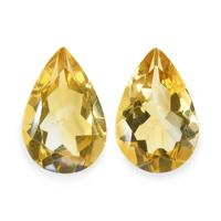4.88 Ct.Tw. Pear Citrine Pair
