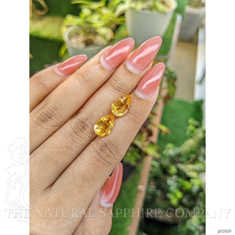 4.88 Ct.Tw. Citrine Pair from Brazil