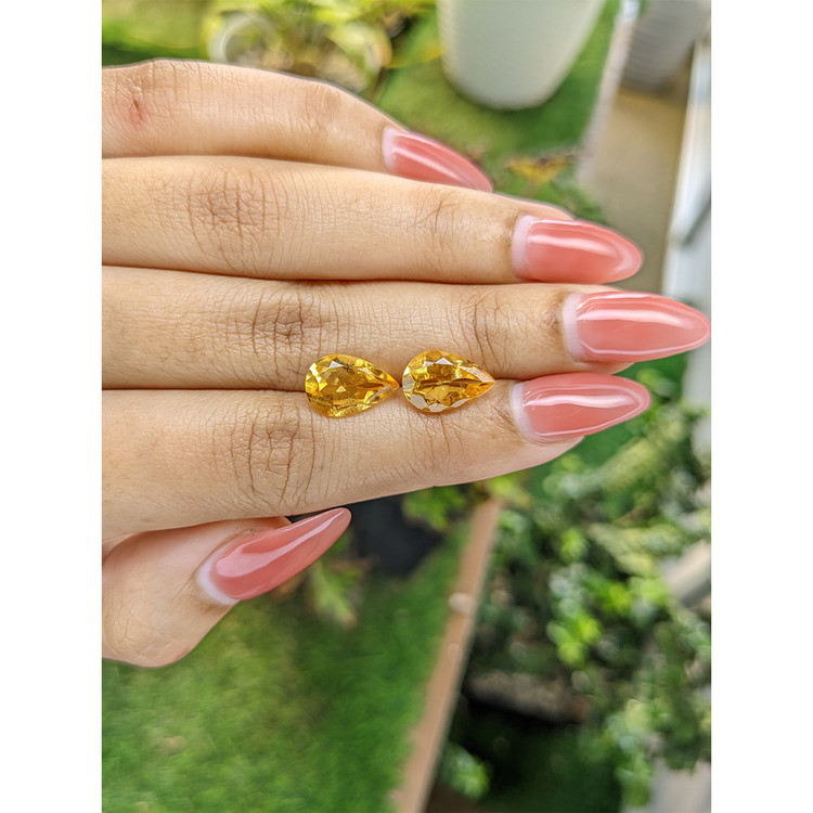 4.88 Ct.Tw. Citrine Pair from Brazil