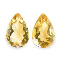 5.10 Ct.Tw. Pear Citrine Pair