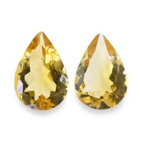 5.68 Ct.Tw. Pear Citrine Pair