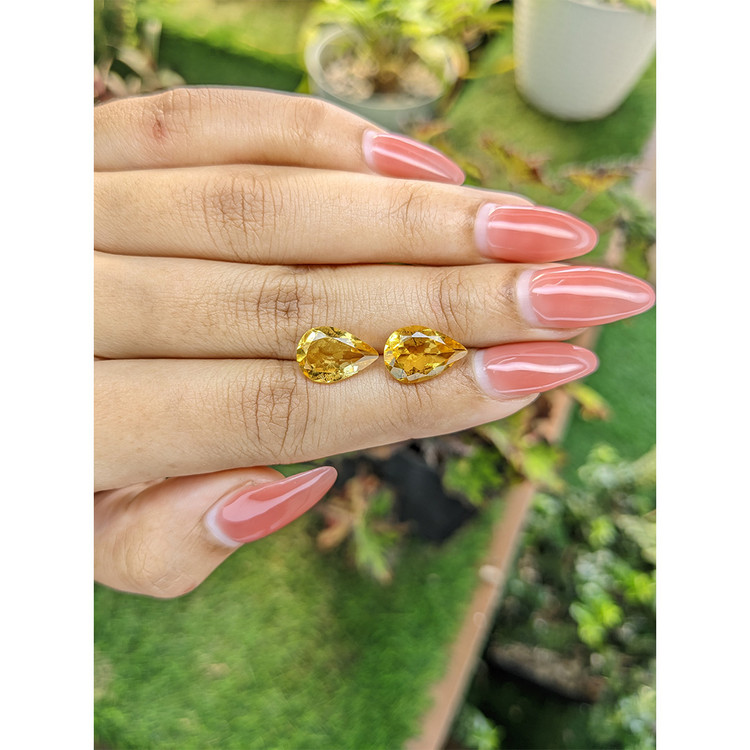 5.68 Ct.Tw. Citrine Pair from Brazil