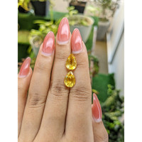 5.34 Ct.Tw.Total Carat Weight Citrine Pair from Brazil Life Style