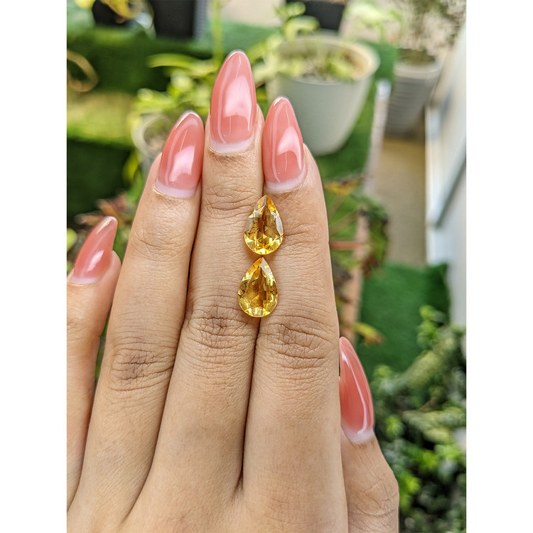 4.52 Ct.Tw. Citrine Pair from Brazil