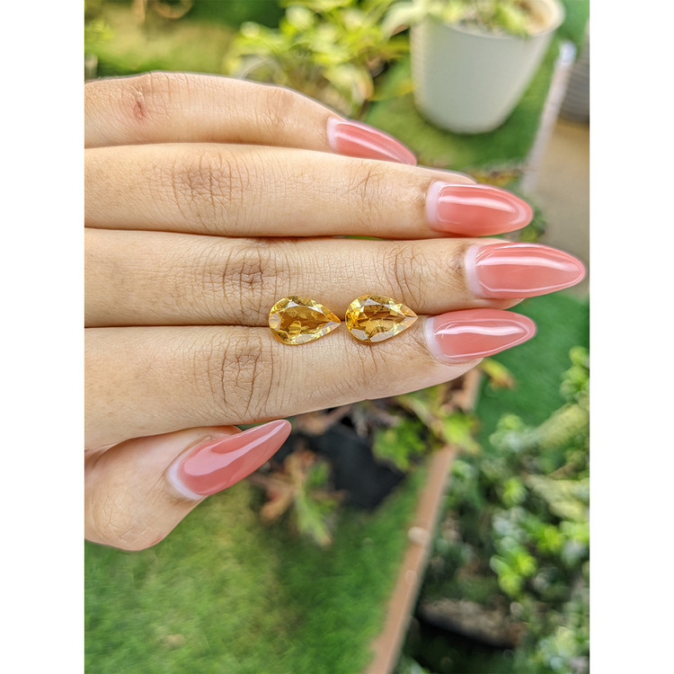 4.52 Ct.Tw. Citrine Pair from Brazil