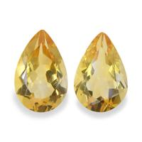 4.91 Ct.Tw. Pear Citrine Pair