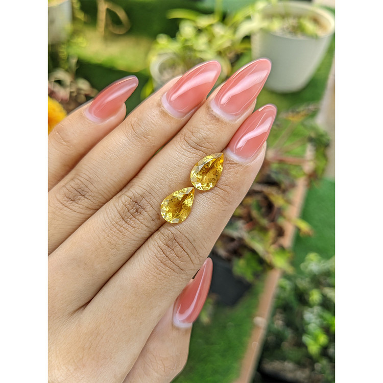 4.91 Ct.Tw. Citrine Pair from Brazil