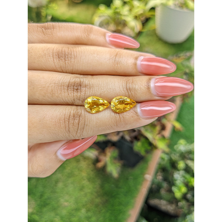 4.91 Ct.Tw. Citrine Pair from Brazil