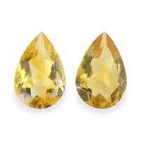 4.28 Ct.Tw. Pear Citrine Pair