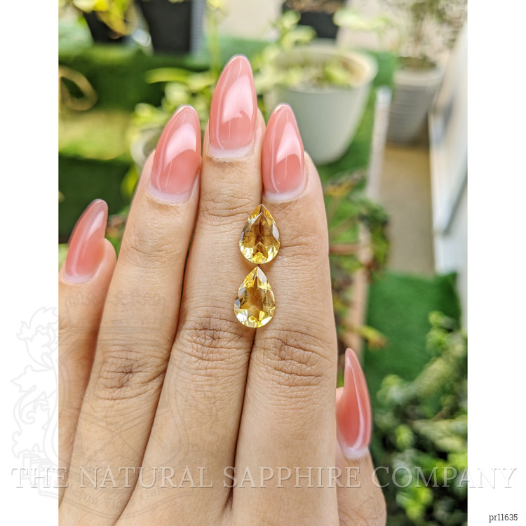 4.28 Ct.Tw. Citrine Pair from Brazil