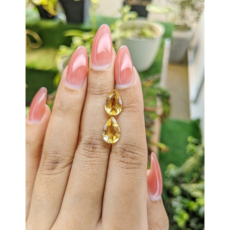 4.28 Ct.Tw. Citrine Pair from Brazil