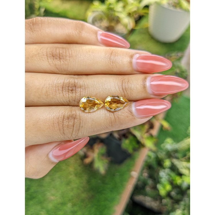4.28 Ct.Tw. Citrine Pair from Brazil
