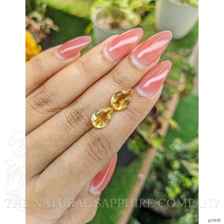 4.28 Ct.Tw. Citrine Pair from Brazil