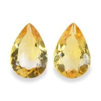 4.33 Ct.Tw. Pear Citrine Pair