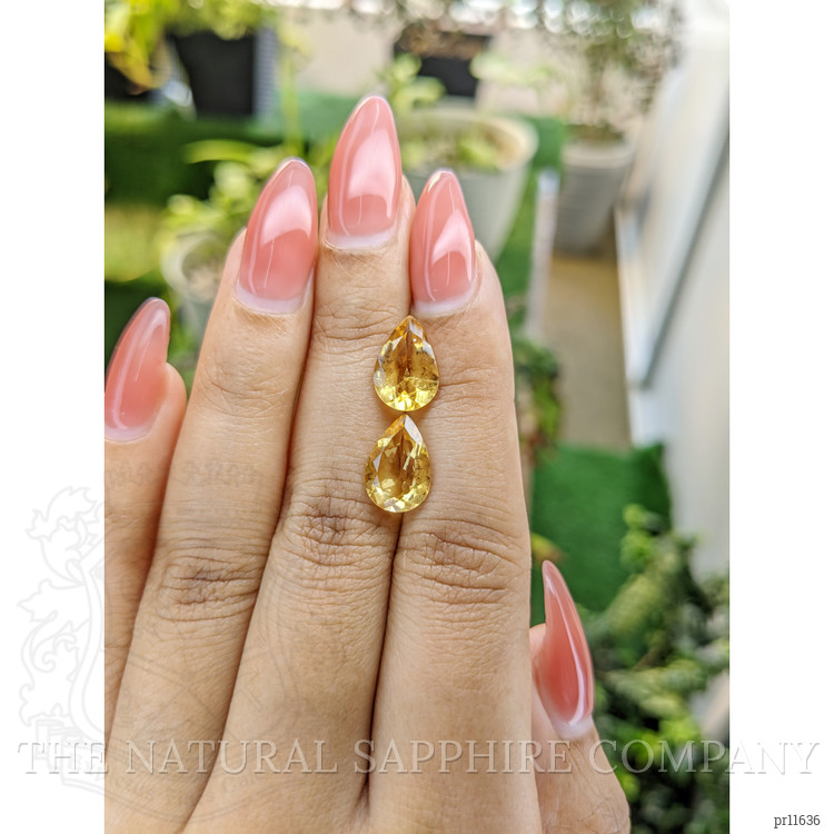 4.33 Ct.Tw. Citrine Pair from Brazil