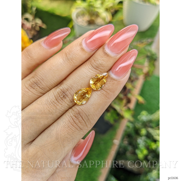 4.33 Ct.Tw. Citrine Pair from Brazil
