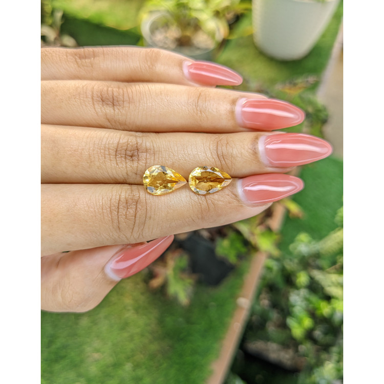 4.74 Ct.Tw. Citrine Pair from Brazil