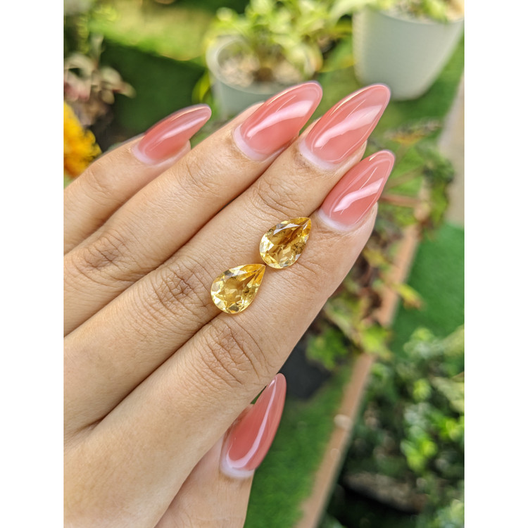 4.74 Ct.Tw. Citrine Pair from Brazil