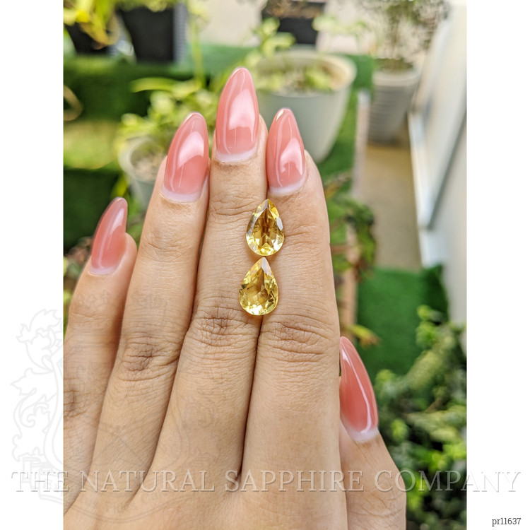 4.74 Ct.Tw. Citrine Pair from Brazil