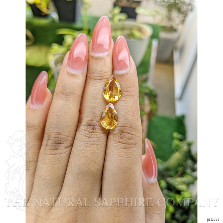 4.85 Ct.Tw. Citrine Pair from Brazil