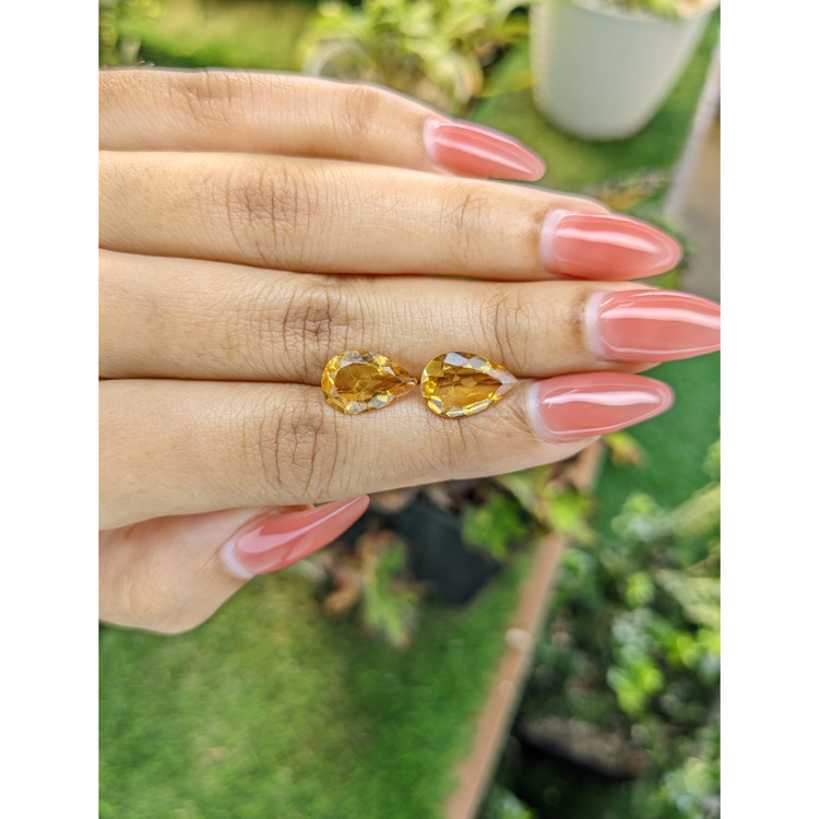 4.85 Ct.Tw. Citrine Pair from Brazil