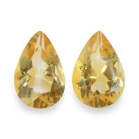 4.74 Ct.Tw. Pear Citrine Pair