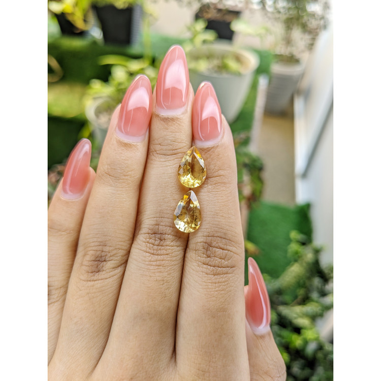 4.74 Ct.Tw. Citrine Pair from Brazil