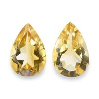4.88 Ct.Tw. Pear Citrine Pair