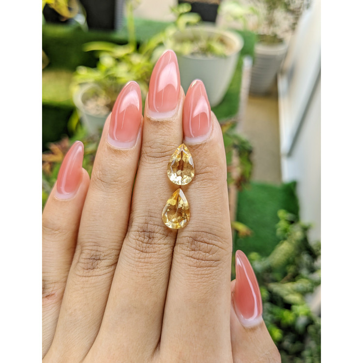 4.88 Ct.Tw. Citrine Pair from Brazil