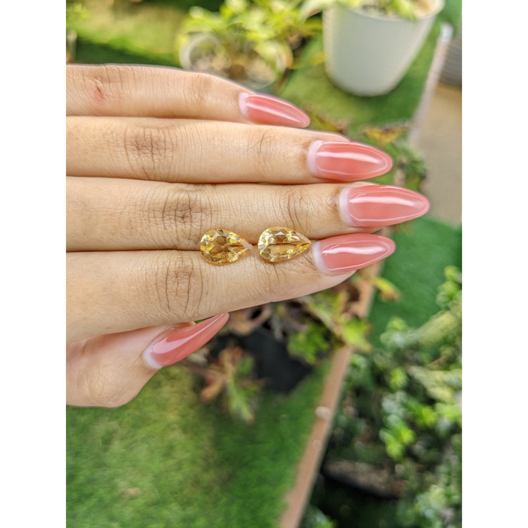 4.88 Ct.Tw. Citrine Pair from Brazil