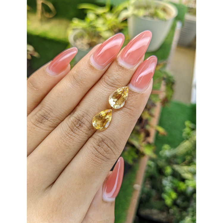 4.88 Ct.Tw. Citrine Pair from Brazil