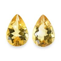 4.79 Ct.Tw. Pear Citrine Pair