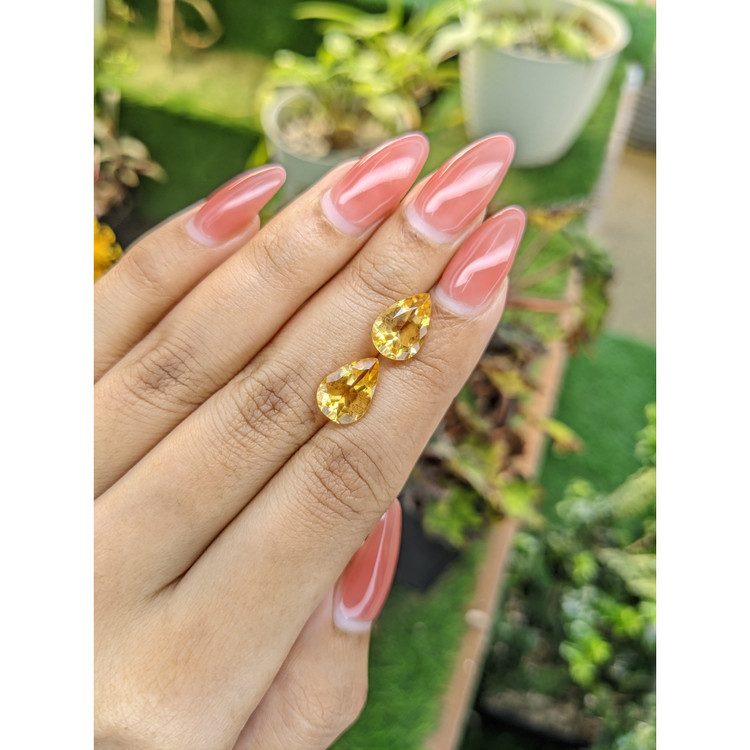 4.79 Ct.Tw. Citrine Pair from Brazil