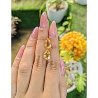 4.98 Ct.Tw.Total Carat Weight Citrine Pair from Brazil Life Style