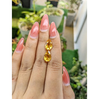 5.01 Ct.Tw.Total Carat Weight Citrine Pair from Brazil Life Style