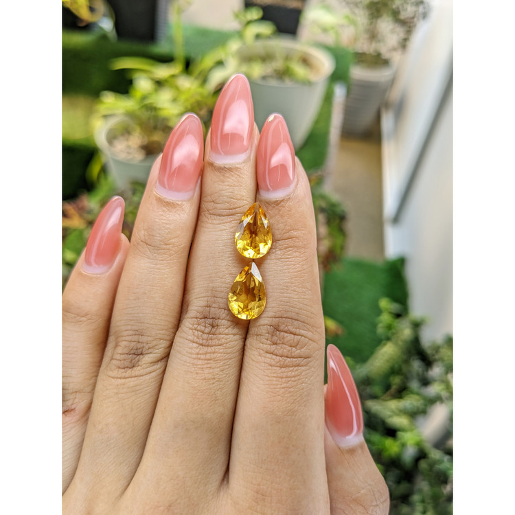 5.01 Ct.Tw. Citrine Pair from Brazil