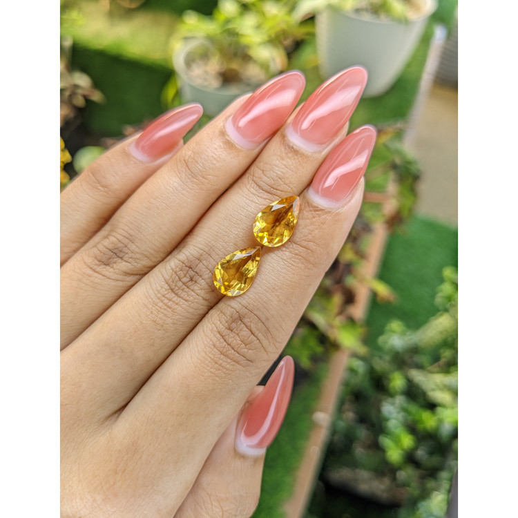 5.01 Ct.Tw. Citrine Pair from Brazil