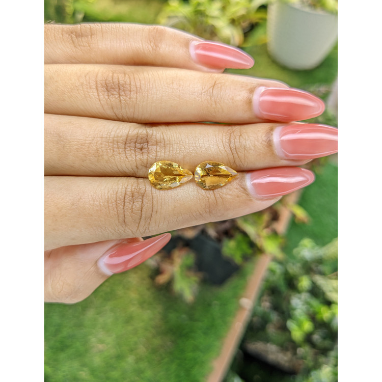 4.32 Ct.Tw. Citrine Pair from Brazil