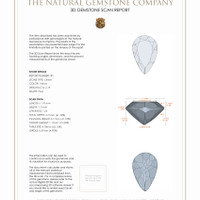 4.32&nbsp;Ct.Tw.Total Carat Weight Citrine Pair from Brazil 3 D Scan Report