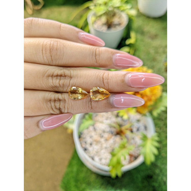 4.04 Ct.Tw. Citrine Pair from Brazil