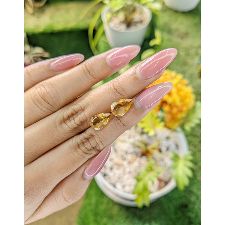 4.04 Ct.Tw. Citrine Pair from Brazil