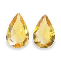 3.67 Ct.Tw. Pear Citrine Pair