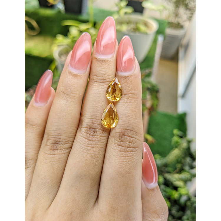 3.67 Ct.Tw. Citrine Pair from Brazil