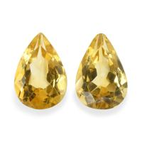 5.25 Ct.Tw. Pear Citrine Pair