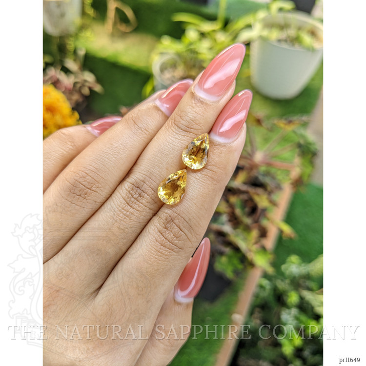 5.25 Ct.Tw. Citrine Pair from Brazil