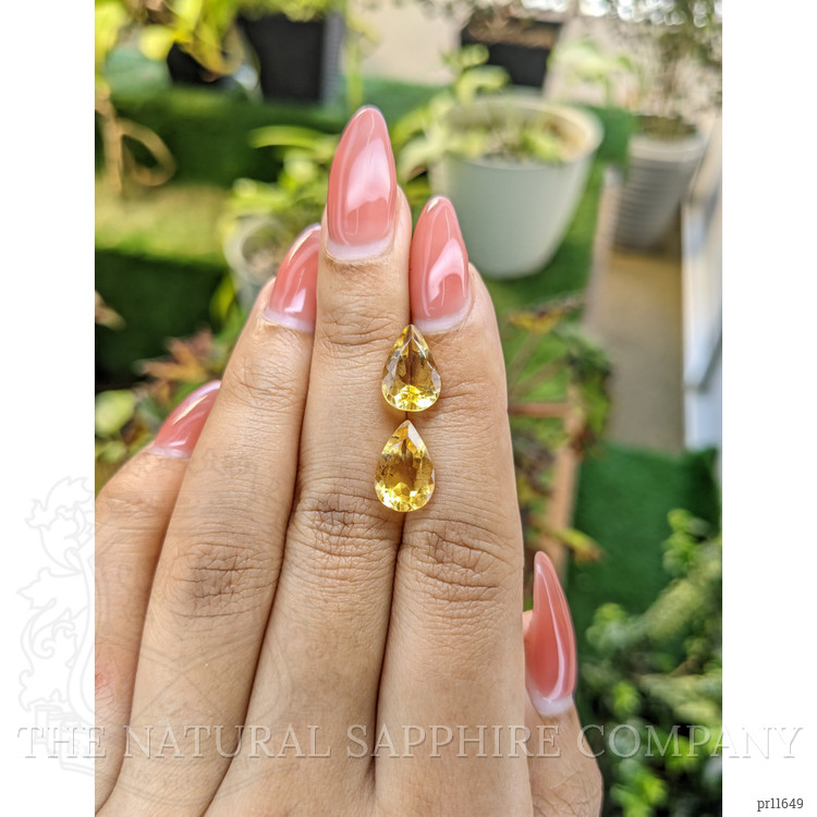5.25 Ct.Tw. Citrine Pair from Brazil