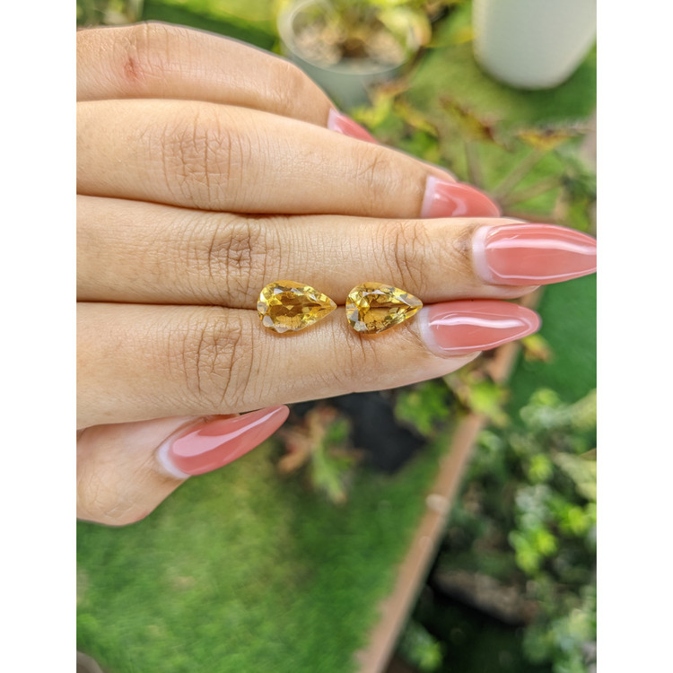 5.25 Ct.Tw. Citrine Pair from Brazil
