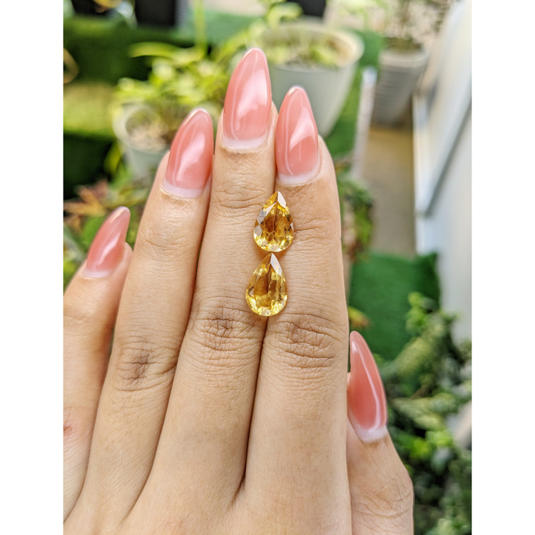 4.72 Ct.Tw. Citrine Pair from Brazil