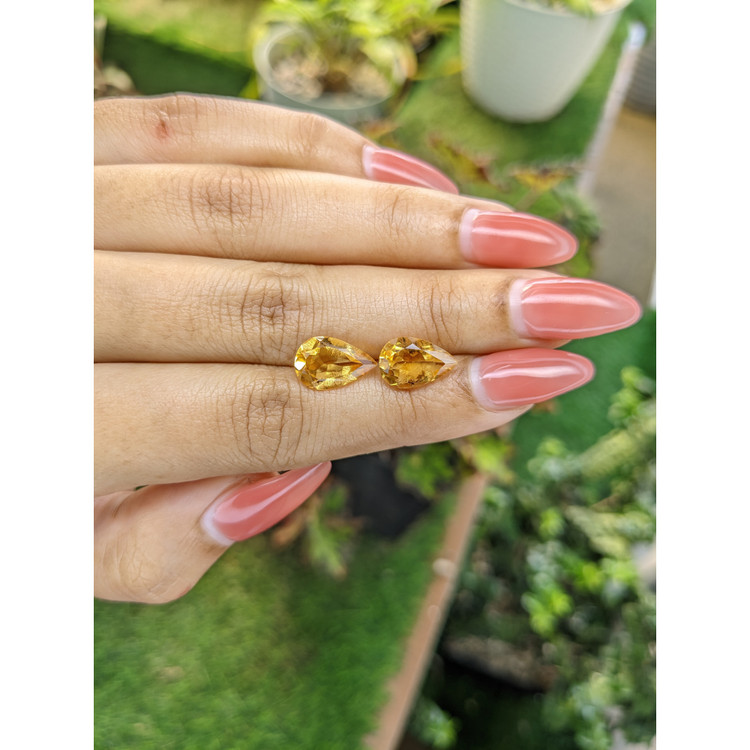 4.72 Ct.Tw. Citrine Pair from Brazil