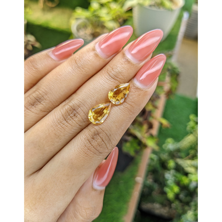 4.72 Ct.Tw. Citrine Pair from Brazil